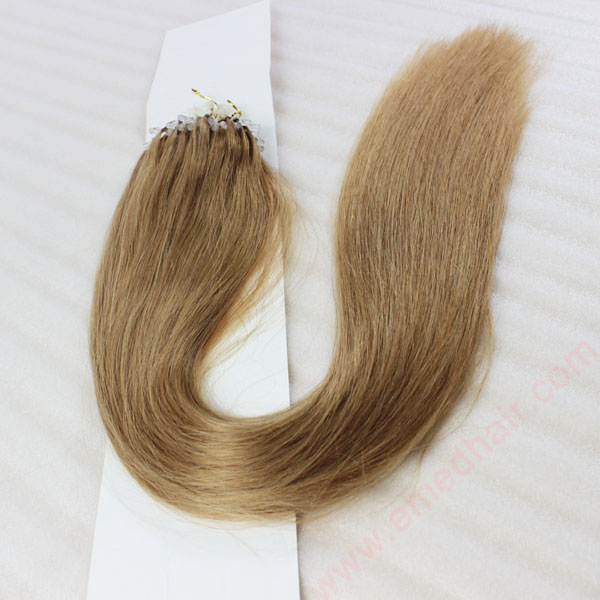 China Micro Ring Loop Hair Extensions Wholesale Human Remy Weft Brazilian Hair Extensions  LM429